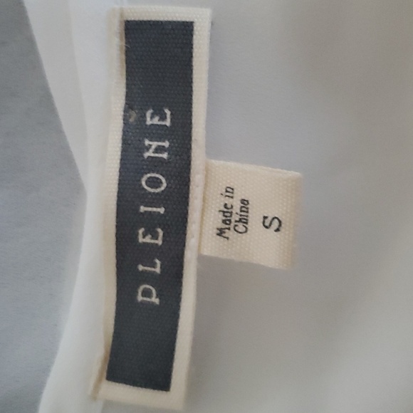 PLEIONE Flowy White Blouse Top Shirt Nordstrom - Picture 2 of 8